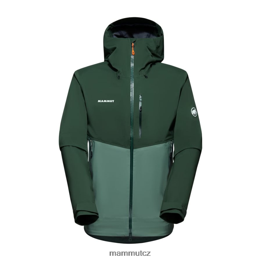 oblečení Mammut Alto guide hs bunda s kapucí tmavé jadeitové dřevo muži 4VTXXF698