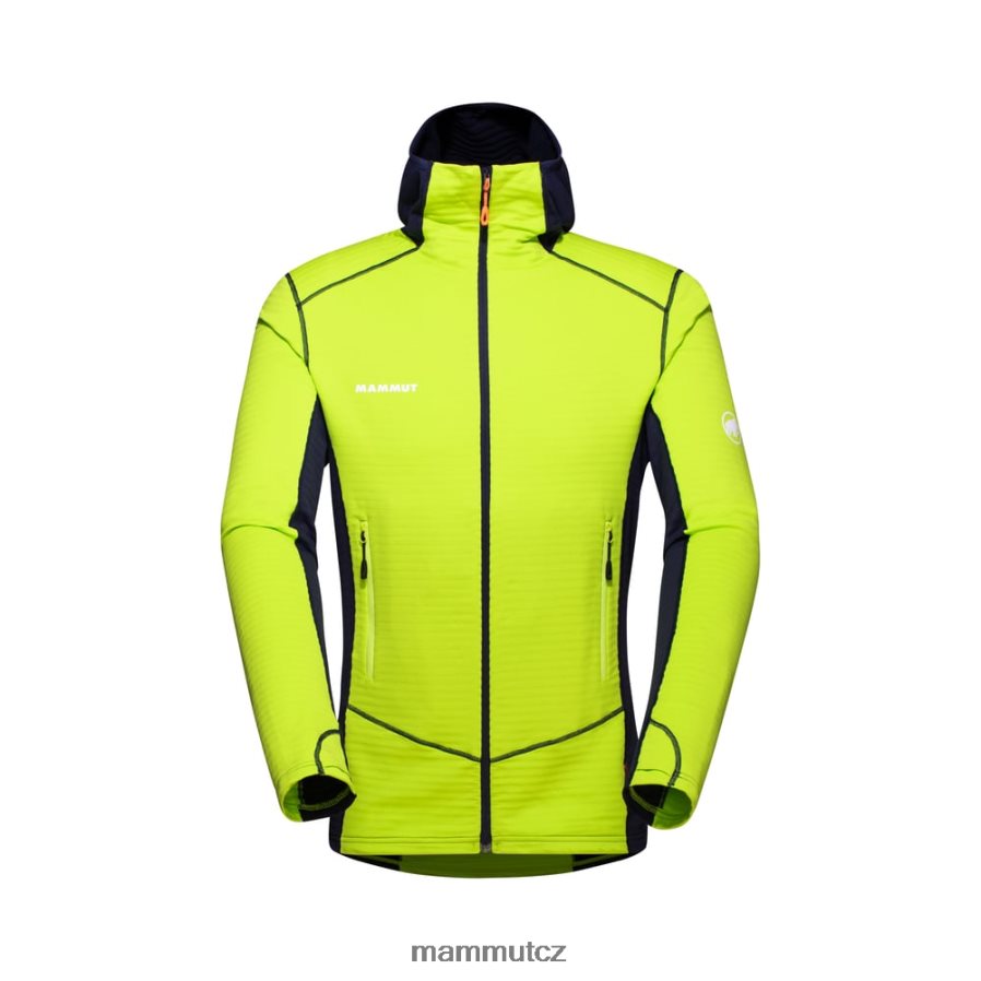 oblečení Mammut bunda s kapucí taiss light ml highlime-marine muži 4VTXXF639