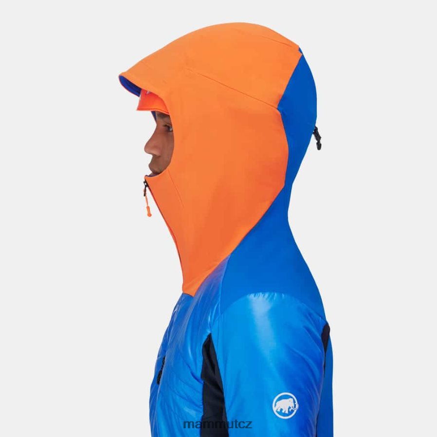 oblečení Mammut eisfeld tak hybridní bunda s kapucí azurit-noc muži 4VTXXF28