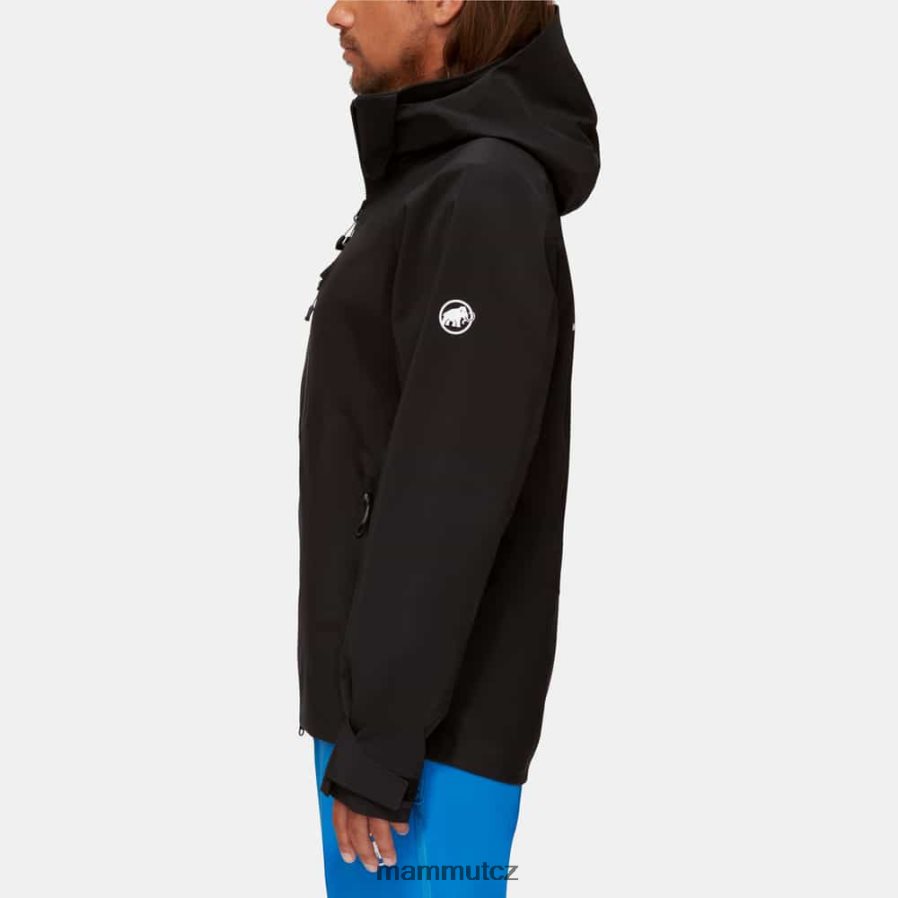 oblečení Mammut stoney hs bunda Černá bílá muži 4VTXXF70