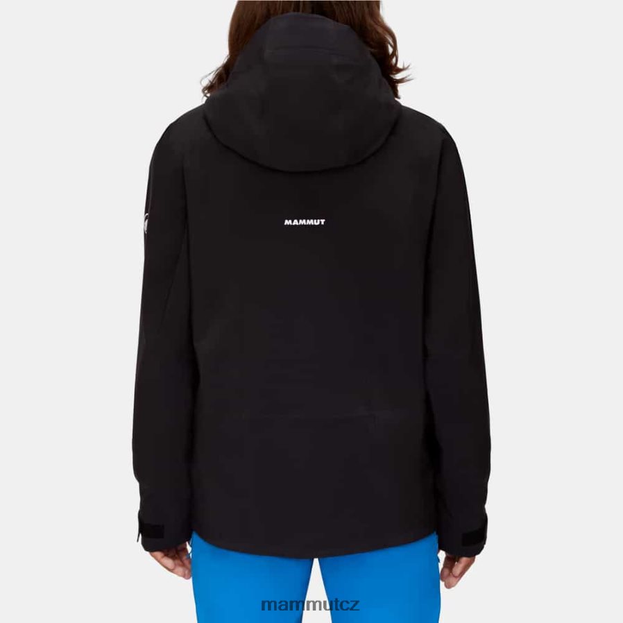 oblečení Mammut stoney hs bunda Černá bílá muži 4VTXXF70