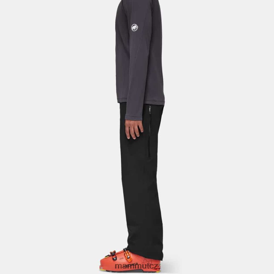 oblečení Mammut stoney hs kalhoty Černá bílá muži 4VTXXF1048