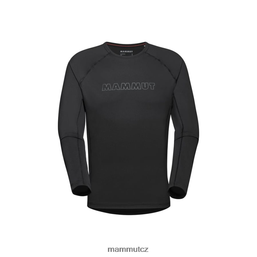oblečení Mammut logo selun fl s dlouhým rukávem Černá muži 4VTXXF143