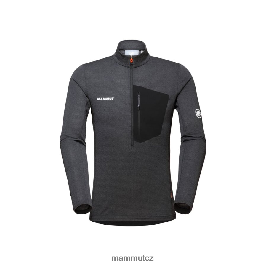oblečení Mammut aenergy light ml poloviční tah na zip černý fantom muži 4VTXXF937
