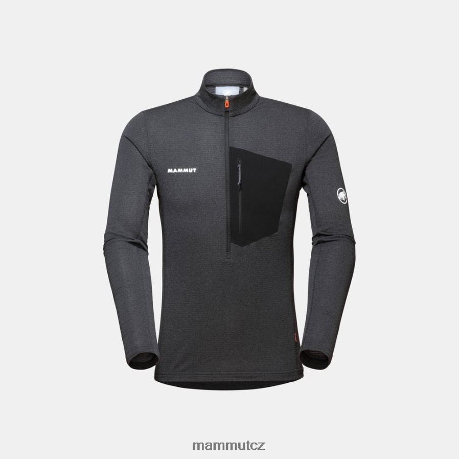 oblečení Mammut aenergy light ml poloviční tah na zip černý fantom muži 4VTXXF937