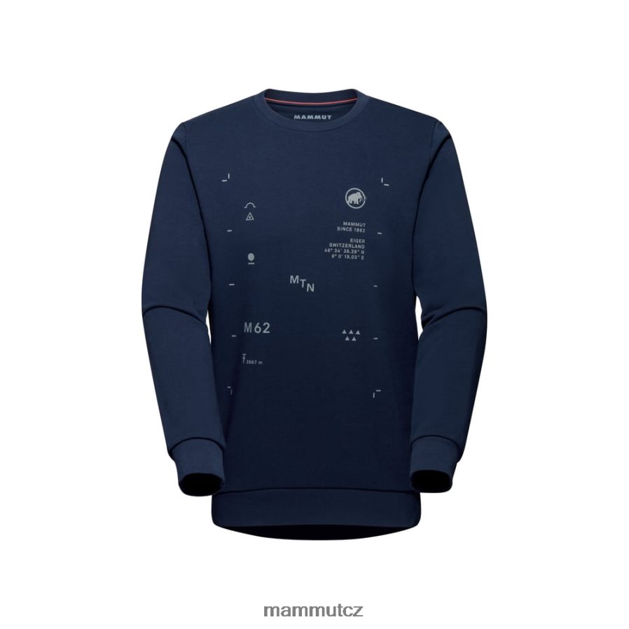 oblečení Mammut jádro ml crew neck kšilt námořní muži 4VTXXF873