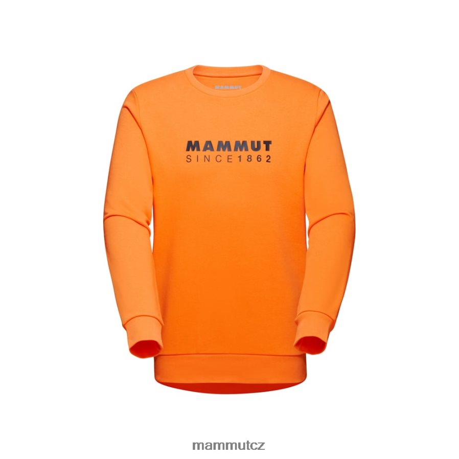 oblečení Mammut logo core ml crew na krku tmavá mandarinka muži 4VTXXF1037