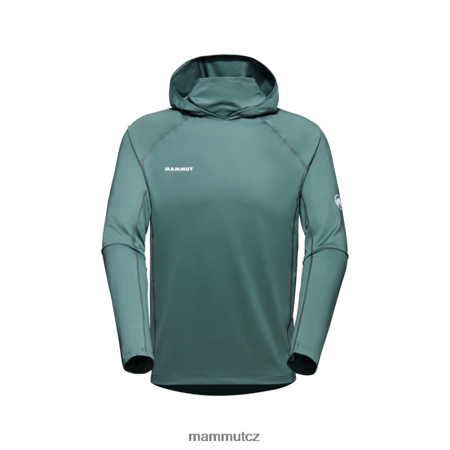 oblečení Mammut selun fl sun hoody tmavý nefrit muži 4VTXXF2