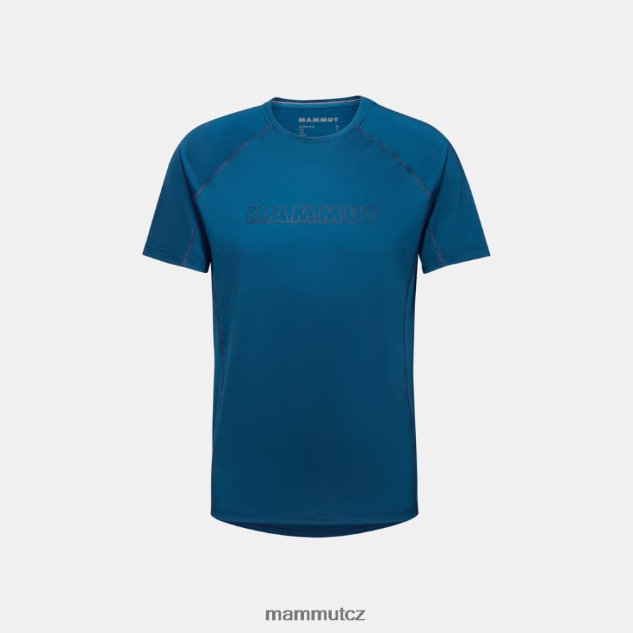 oblečení Mammut logo na tričku selun fl hluboký led muži 4VTXXF891