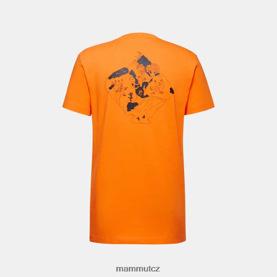oblečení Mammut massone t-shirt crag tmavá mandarinka muži 4VTXXF809