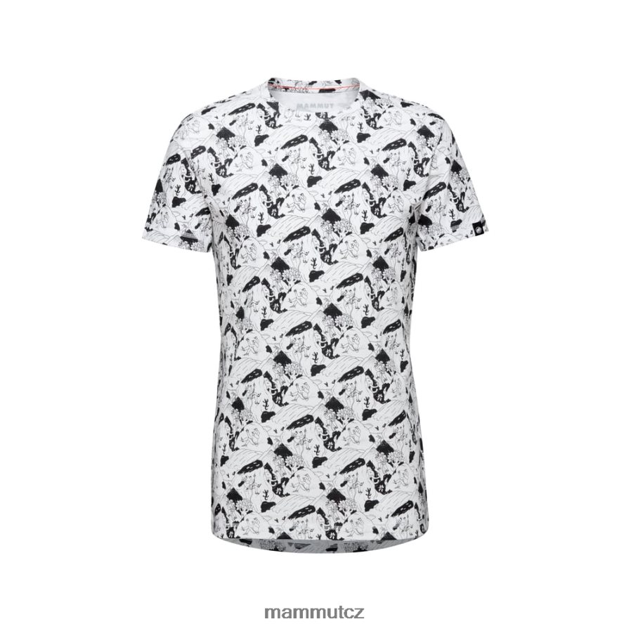 oblečení Mammut massone t-shirt lezení scéna bílý černý muži 4VTXXF258