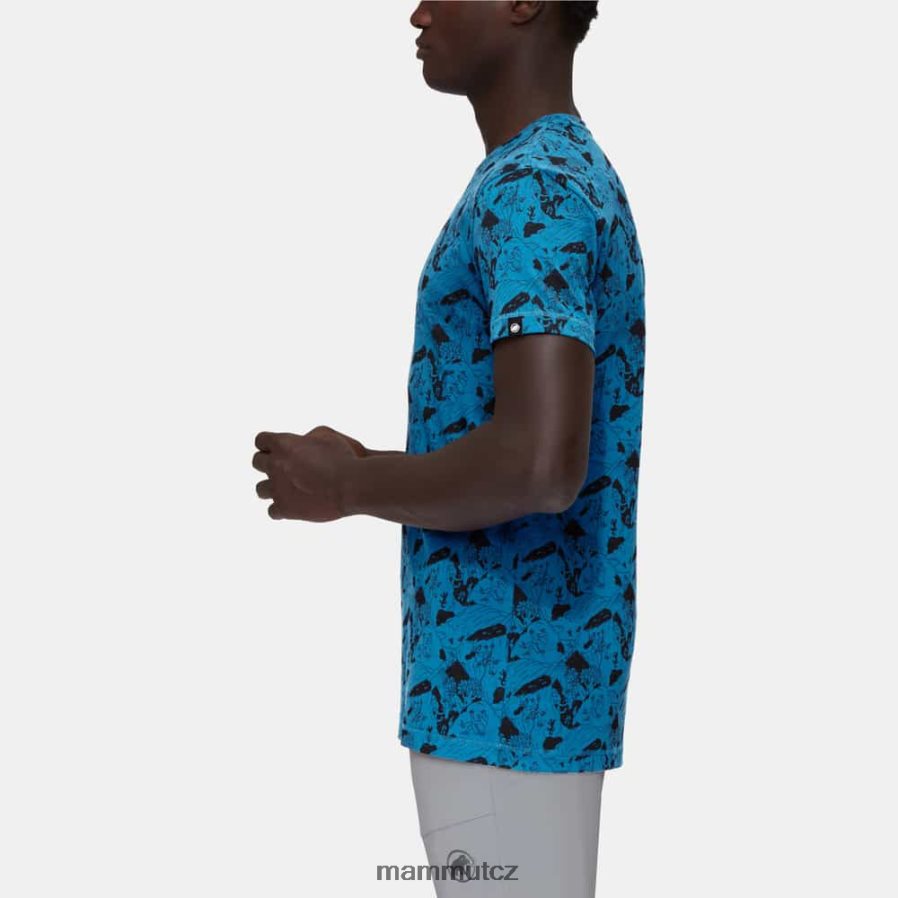 oblečení Mammut massone t-shirt lezení scéna hluboká ledově černá muži 4VTXXF1108