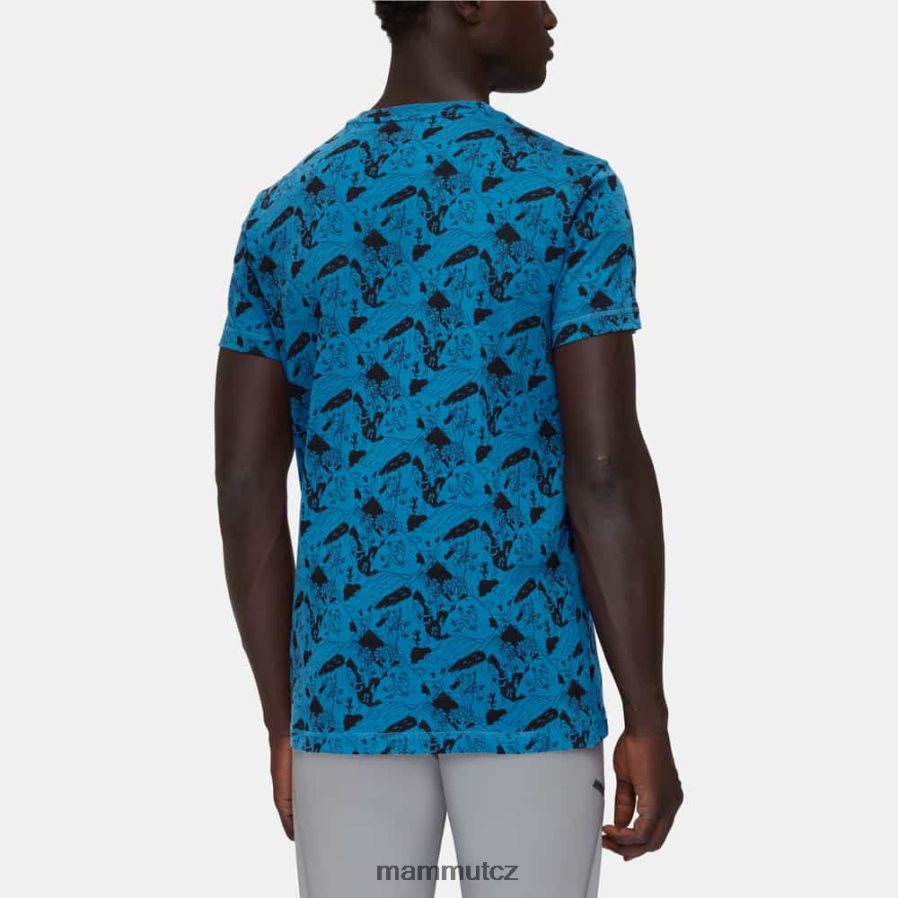 oblečení Mammut massone t-shirt lezení scéna hluboká ledově černá muži 4VTXXF1108
