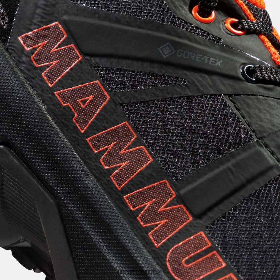 obuv Mammut sertig ii nízké gtx černo-zářivá oranžová muži 4VTXXF1209
