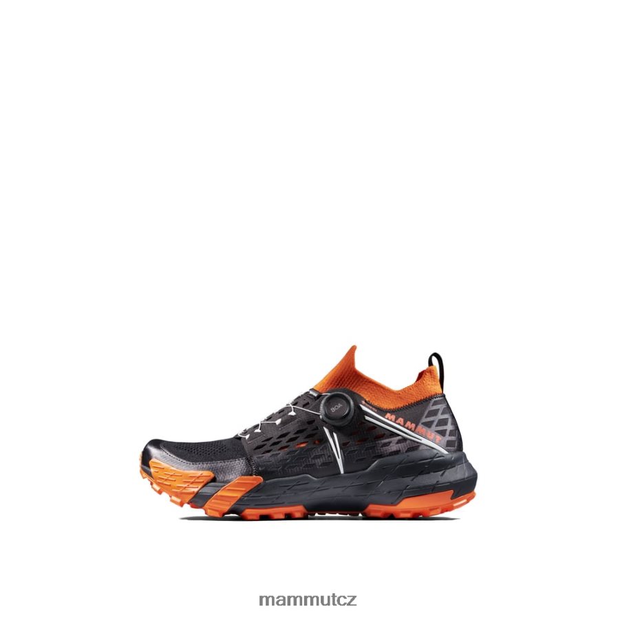 obuv Mammut aenergy tr boa mid gtx černo-tmavá mandarinka muži 4VTXXF307