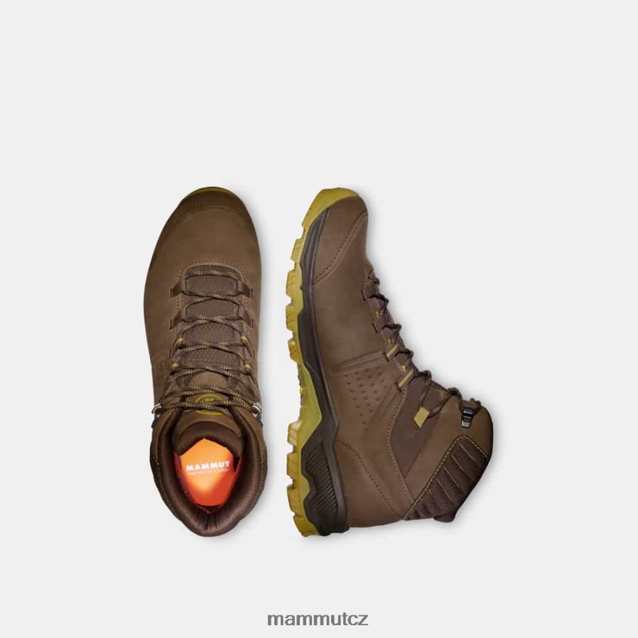 obuv Mammut mercury iv střední gtx slatinně jantarově zelená muži 4VTXXF1257