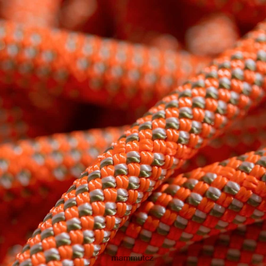 zařízení Mammut 9,8 crag klasické lano oranžovo-bílá unisex 4VTXXF506