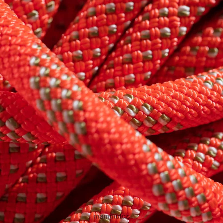 zařízení Mammut 9,8 crag klasické lano zářivá oranžovo-bílá unisex 4VTXXF1413