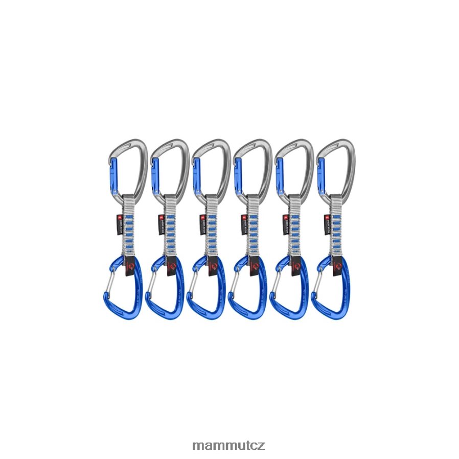 zařízení Mammut Crag keylock drát 10 cm indikátor 6-balení expresky stříbrno-ultramarínové unisex 4VTXXF442