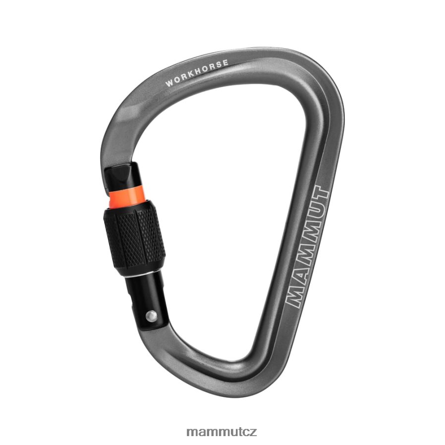 zařízení Mammut tažný kůň hms screwgate karabina Šedá unisex 4VTXXF462