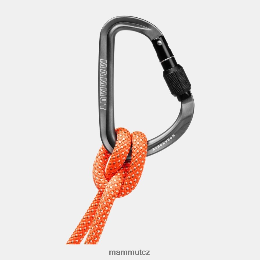 zařízení Mammut tažný kůň hms screwgate karabina Šedá unisex 4VTXXF462