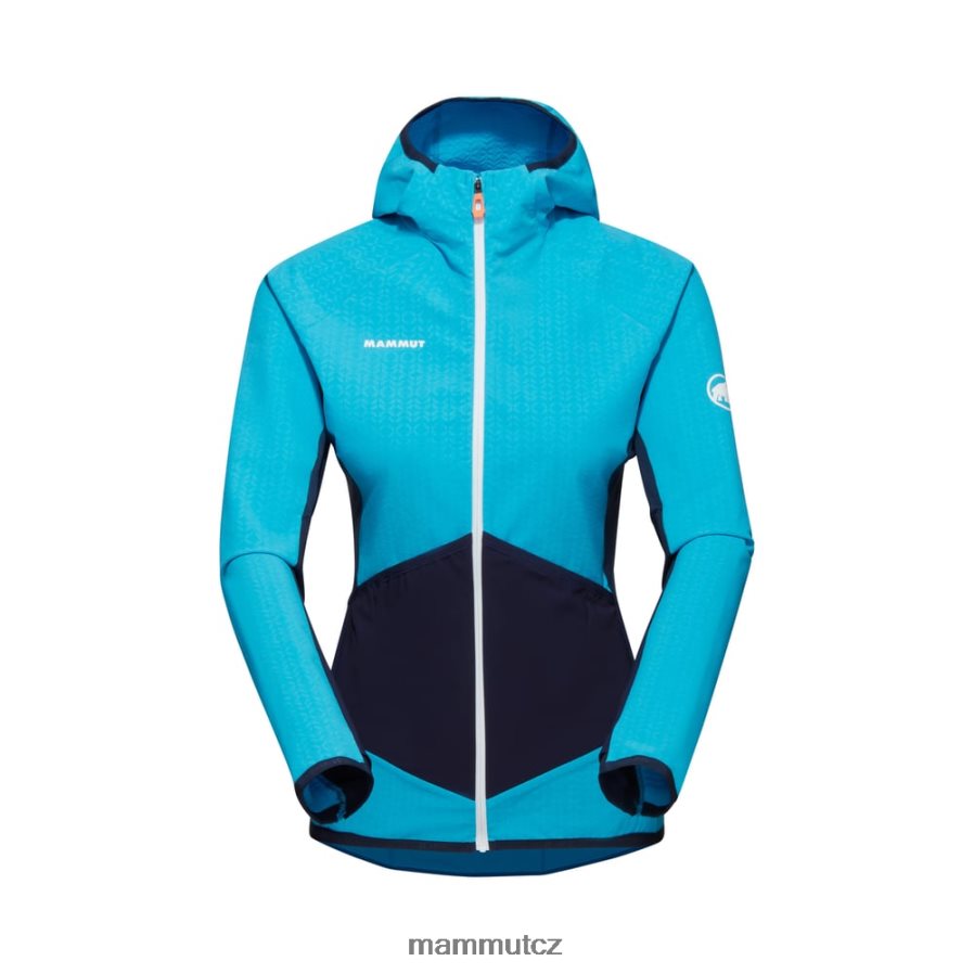oblečení Mammut Hybridní bunda s kapucí eiger speed ml nebeská noc ženy 4VTXXF91