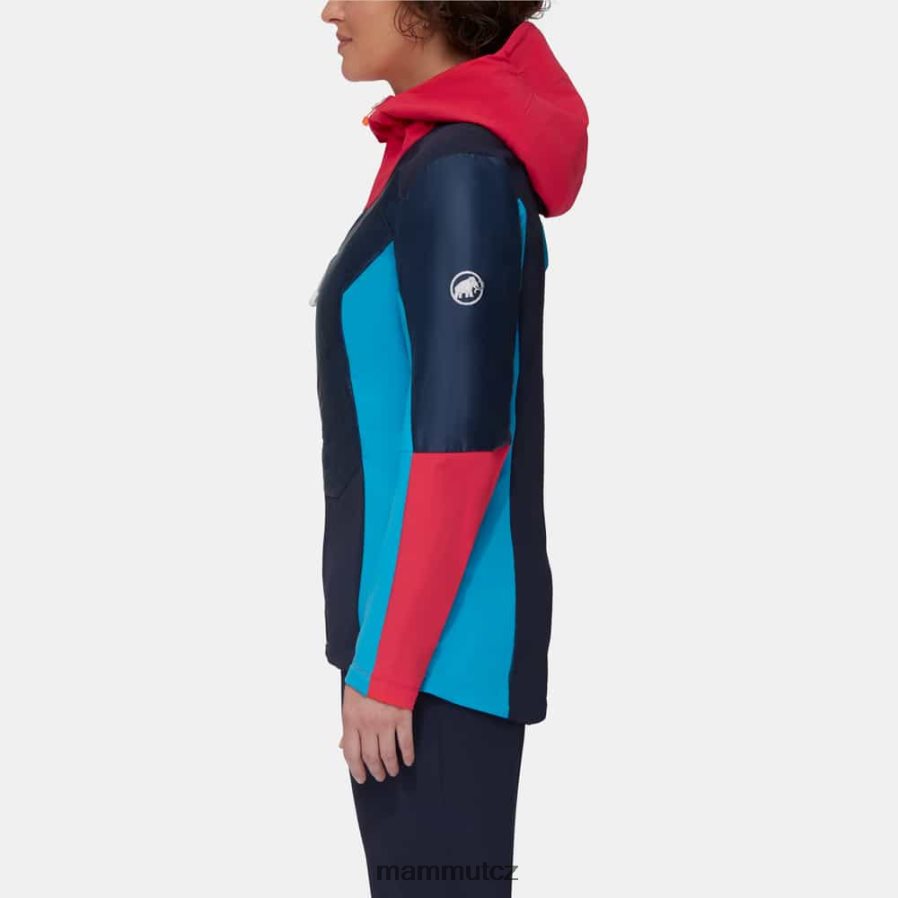 oblečení Mammut eisfeld tak hybridní bunda s kapucí noční azalka ženy 4VTXXF83
