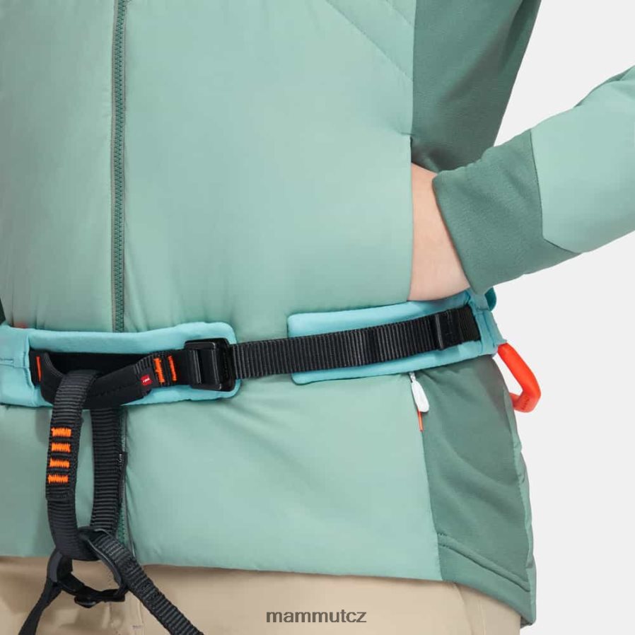 oblečení Mammut lehká pružná bunda s kapucí jade-tmavý nefrit ženy 4VTXXF756