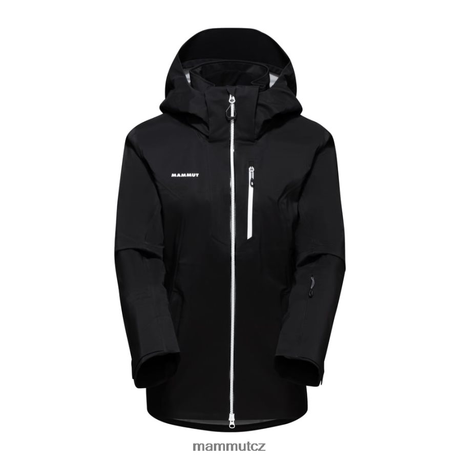 oblečení Mammut stoney hs bunda Černá bílá ženy 4VTXXF69