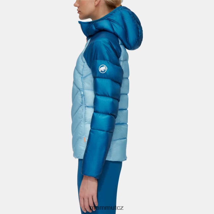 oblečení Mammut taiss v bundě s kapucí chladný modrý hluboký led ženy 4VTXXF691