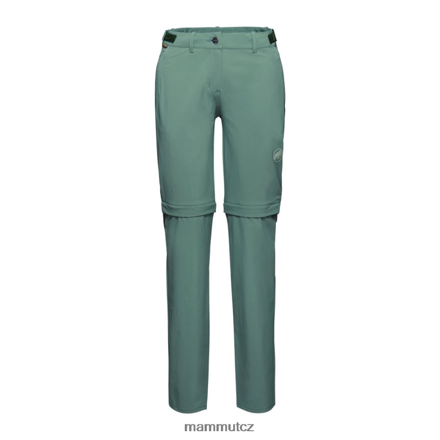 oblečení Mammut Runbold kalhoty na zip tmavý nefrit ženy 4VTXXF1119