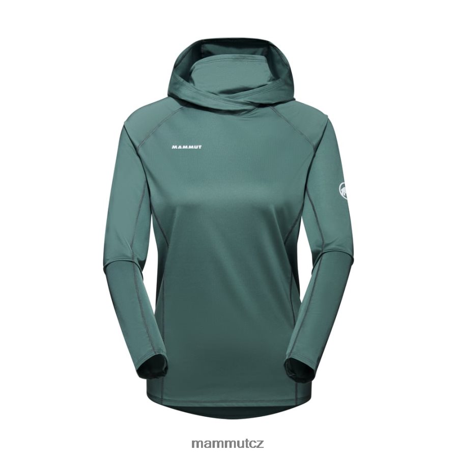 oblečení Mammut selun fl sun hoody tmavý nefrit ženy 4VTXXF643