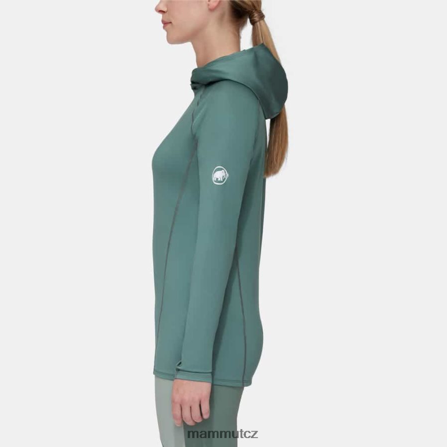 oblečení Mammut selun fl sun hoody tmavý nefrit ženy 4VTXXF643