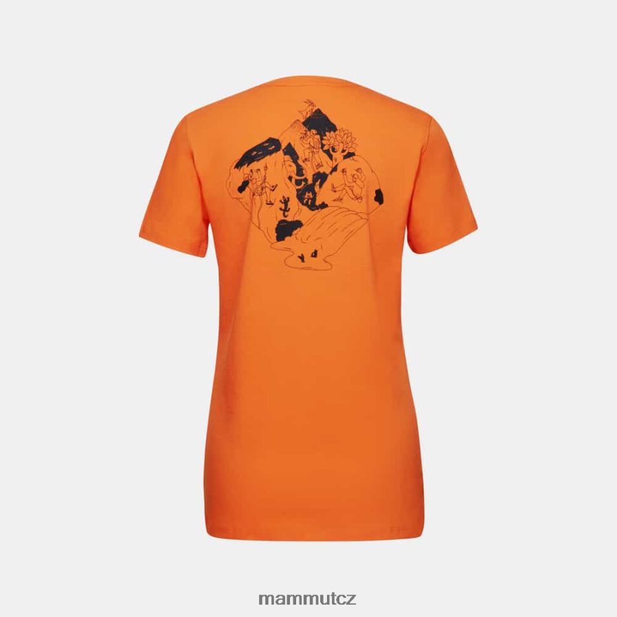 oblečení Mammut massone t-shirt crag tmavá mandarinka ženy 4VTXXF1090