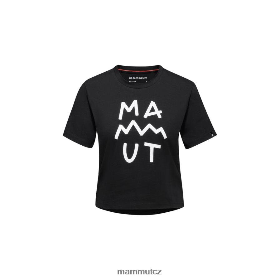 oblečení Mammut massone t-shirt cropped lettering Černá ženy 4VTXXF250