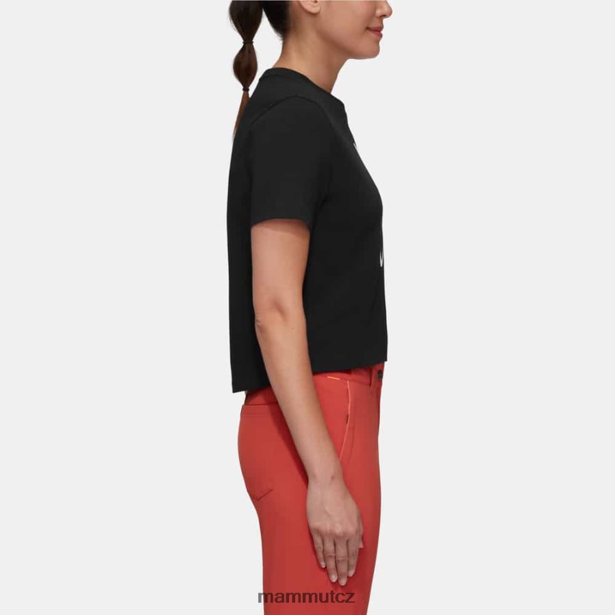 oblečení Mammut massone t-shirt cropped lettering Černá ženy 4VTXXF250