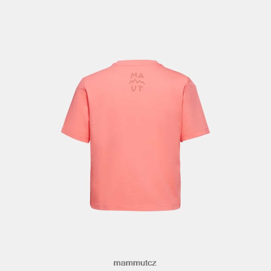 oblečení Mammut massone t-shirt cropped lettering losos ženy 4VTXXF1092