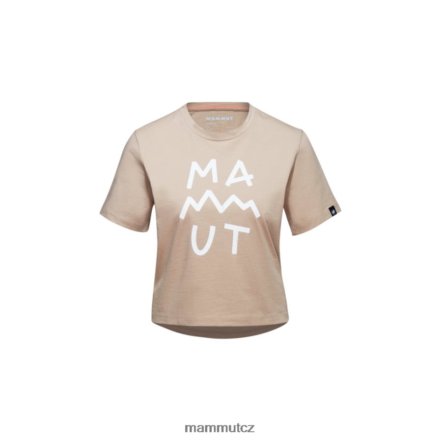 oblečení Mammut massone t-shirt cropped lettering savana ženy 4VTXXF1093