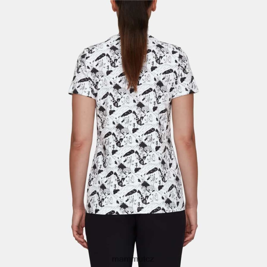 oblečení Mammut massone t-shirt lezení scéna bílý černý ženy 4VTXXF257