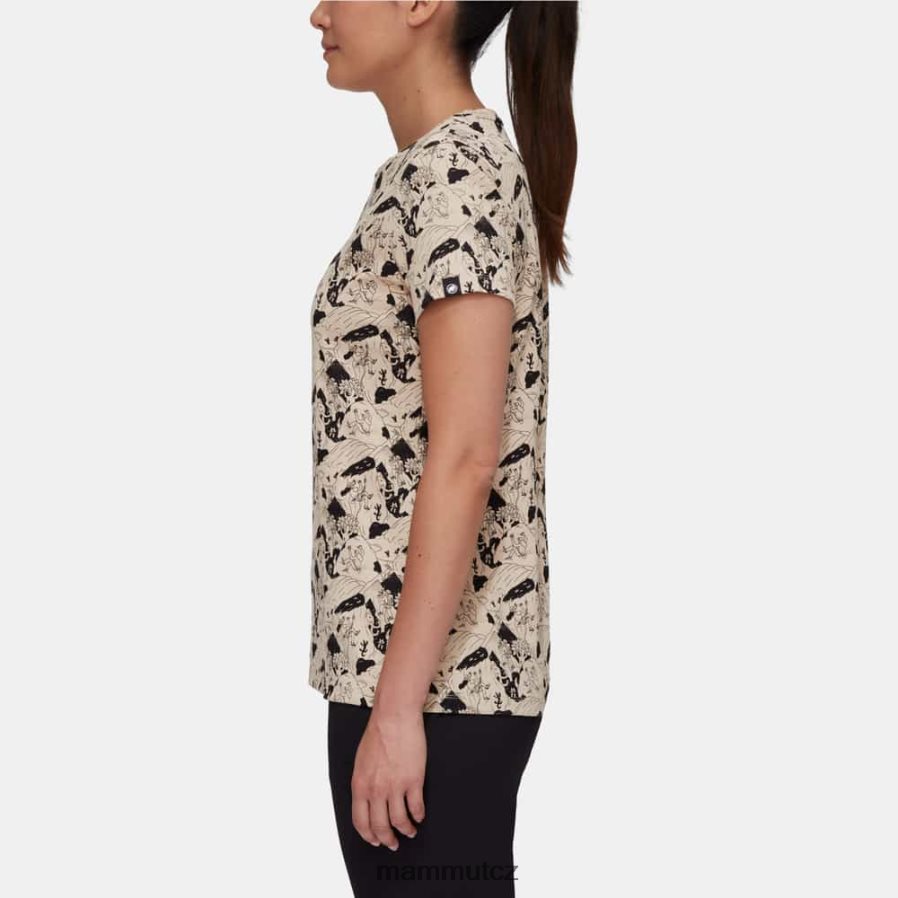 oblečení Mammut massone t-shirt lezení scéna savana-černá ženy 4VTXXF1107